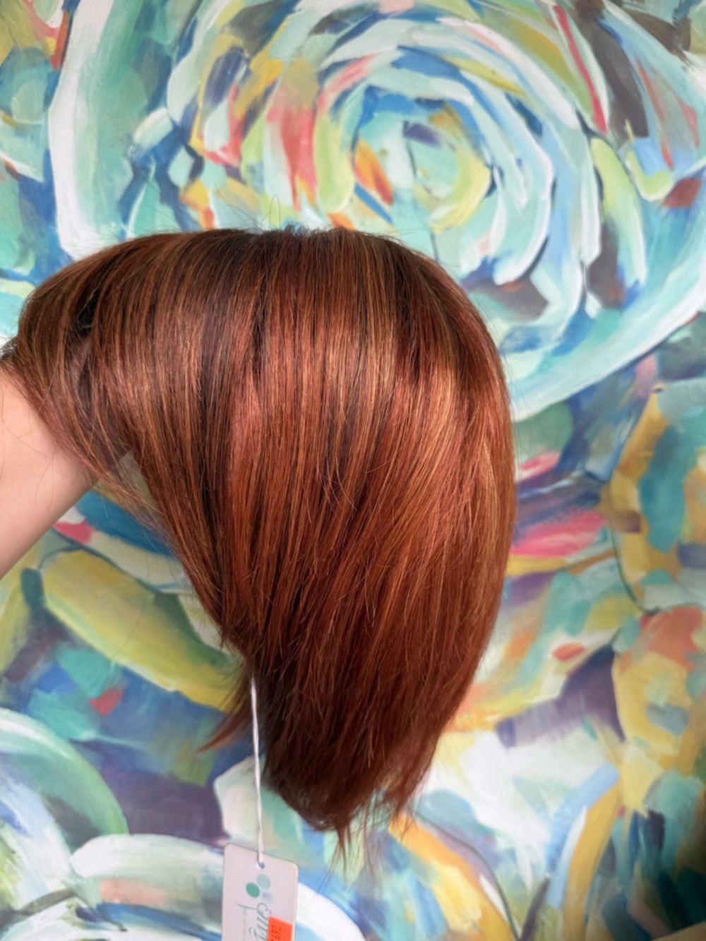 envy Short Layered Wig in Warm Auburn - Picture 7 of 7